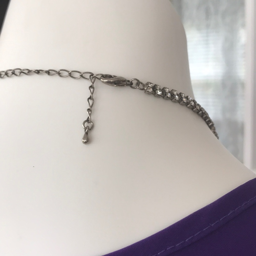 Diamond/Crystal Costume Necklace and Earrings - Picture 7 of 14
